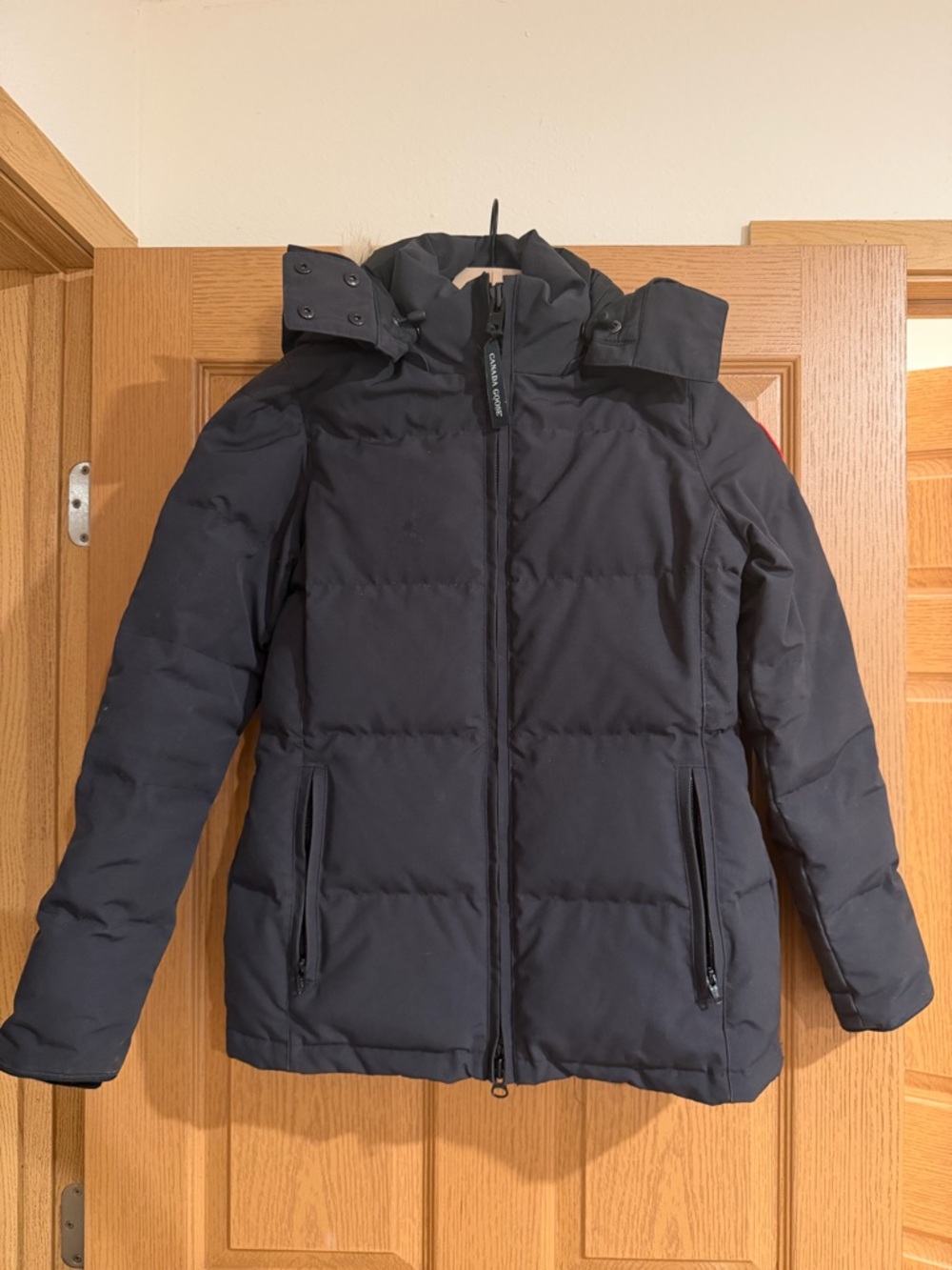 Canada Goose Black Insulated Jacket with Branded Patch
